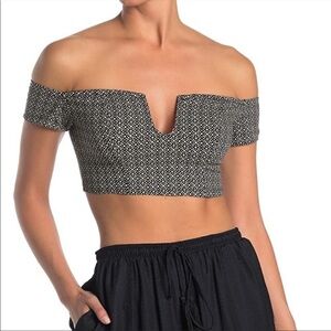 Free People Crop Top in Black